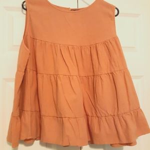 SheinCurve Coral Teired Tanktop 1X